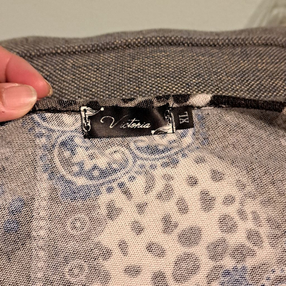 Women's Vittoria Top XL Brown Blue Animal Print - Picture 2 of 4